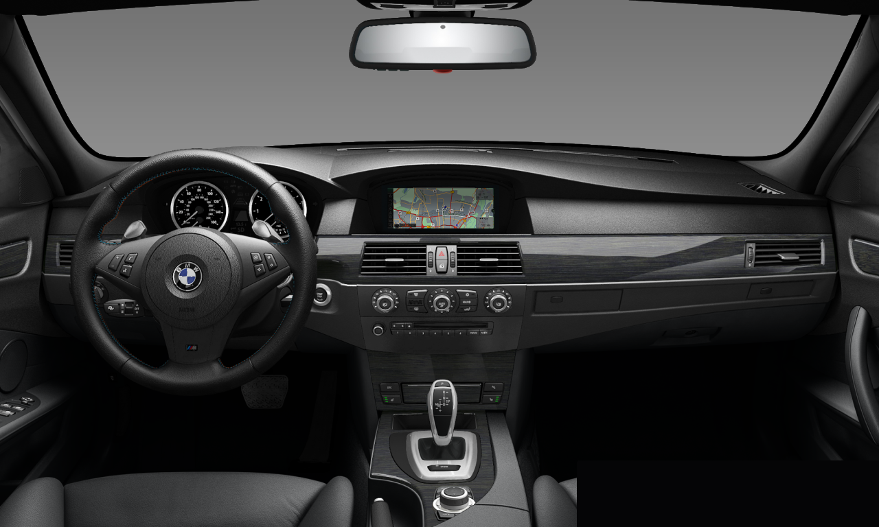 Interior of BMW 550i (E60 (MUE)), VIN WBANW5C51ACT56253