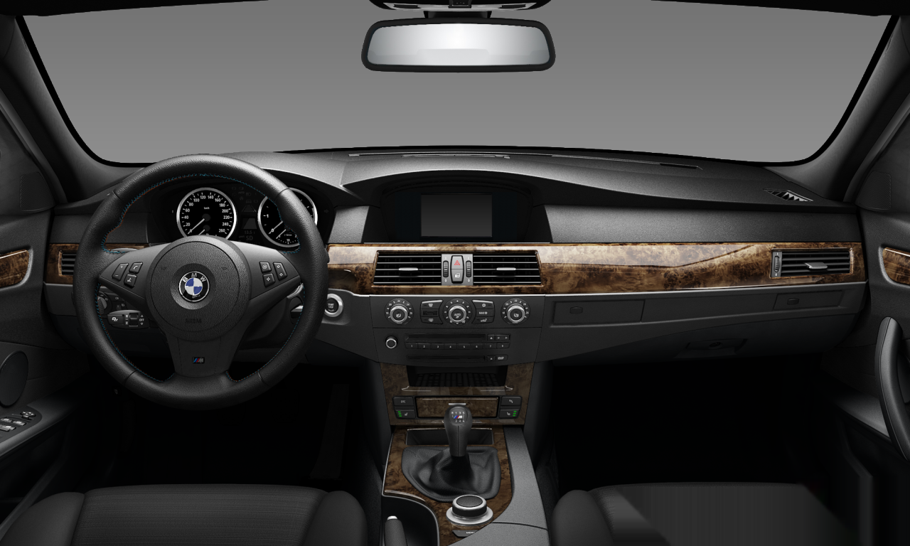 Interior of BMW 520d (E60 (MUE)), VIN WBANX31000CW74937