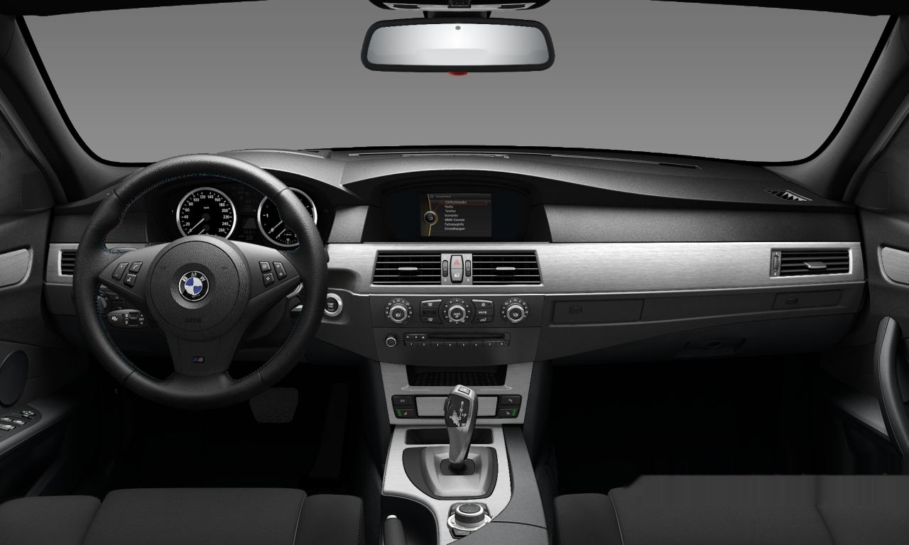 Interior of 2009 BMW 520d (E60 (MUE)), VIN WBANX31080C178350