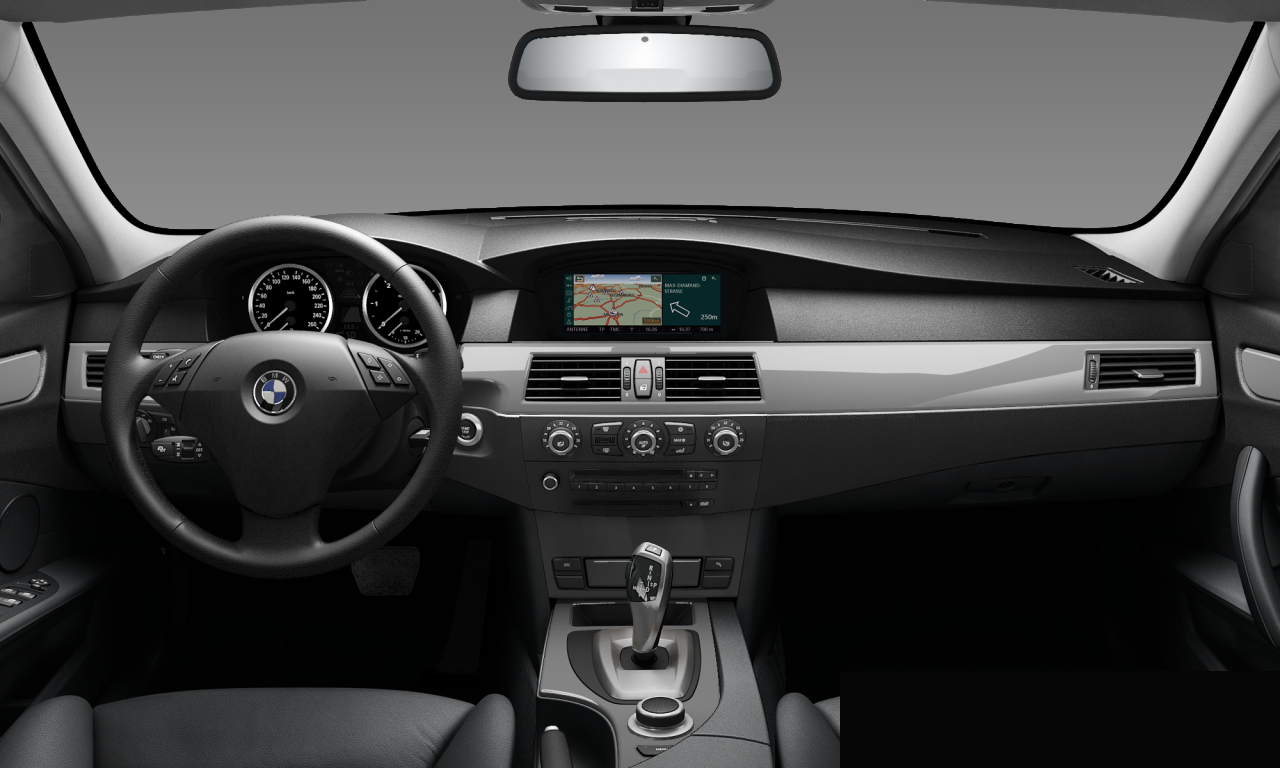 Interior of BMW 525d (E60 (MUE)), VIN WBANX51000CT58918