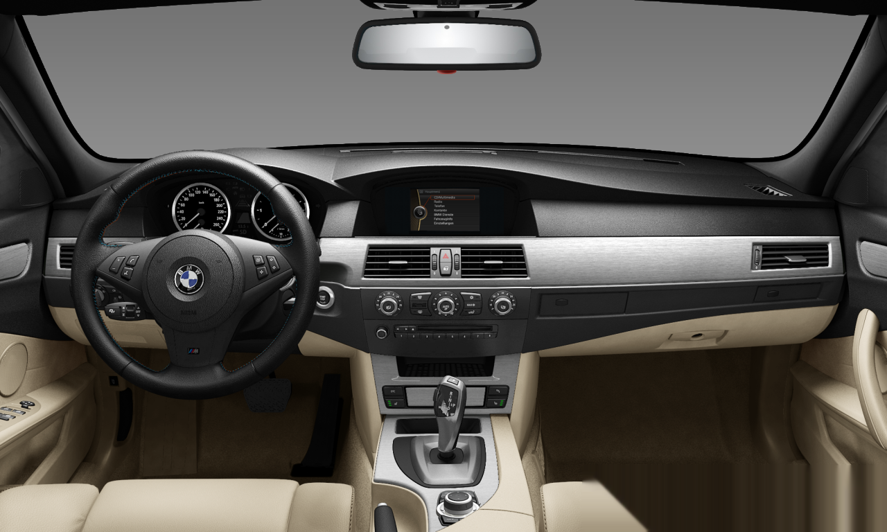 Interior of BMW 525d (E60 (MUE)), VIN WBANX51050CT61748