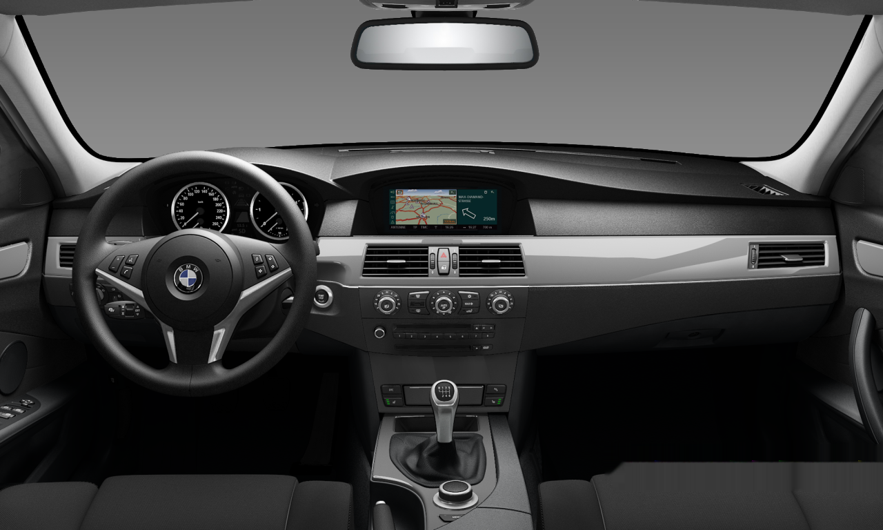 Interior of BMW 525d (E60 (MUE)), VIN WBANX51060CT37166