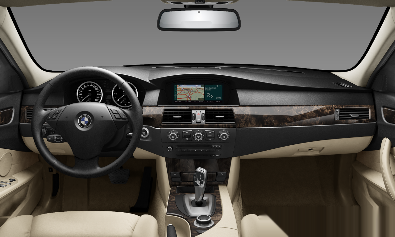 Interior of 2008 BMW 525d (E60 (MUE)), VIN WBANX51070C056686