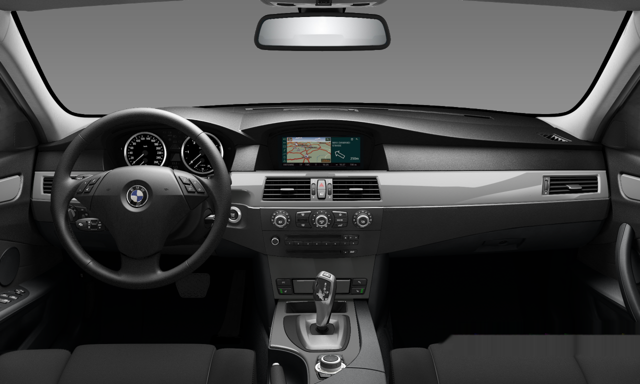 Interior of 2008 BMW 525d (E60 (MUE)), VIN WBANX51080C058558