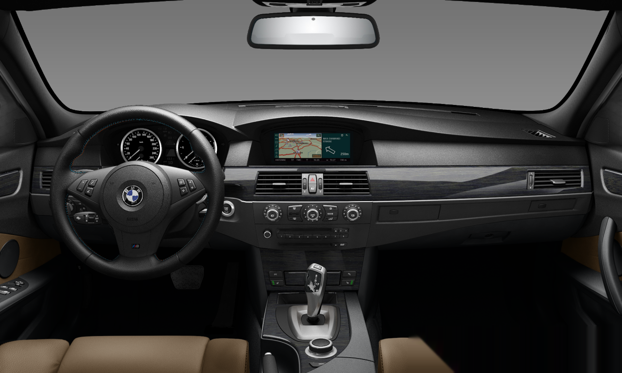 Interior of BMW 525d (E60 (MUE)), VIN WBANX51080CT66815