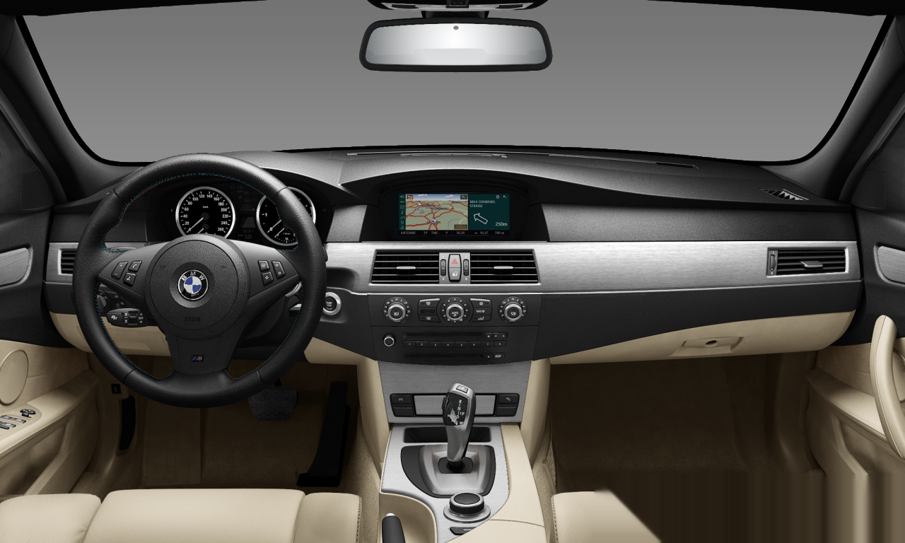 Interior of BMW 530d (E60 (MUE)), VIN WBANX71090CS57808