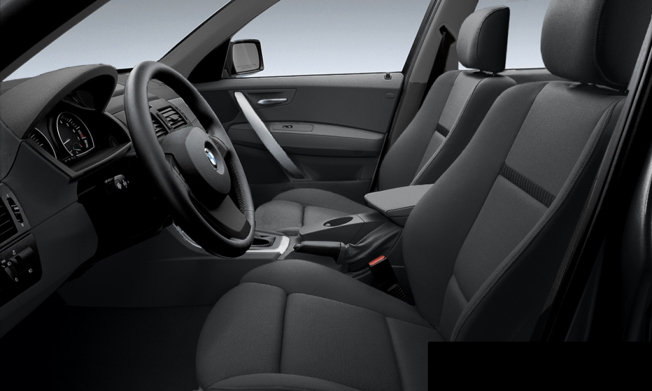 Interior of BMW X3 2.0d (E83), VIN WBAPB11040WE29720