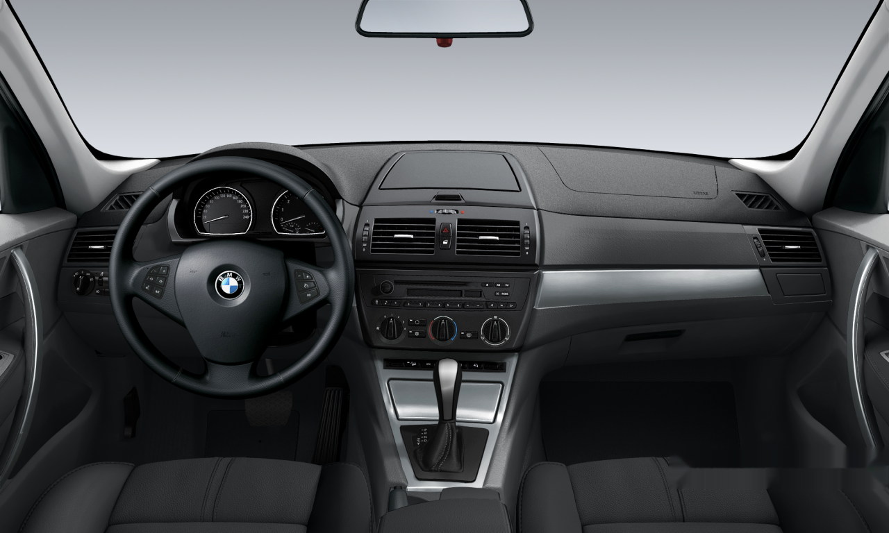 Interior of BMW X3 2.5si (E83 (MUE)), VIN WBAPC71068WD80709