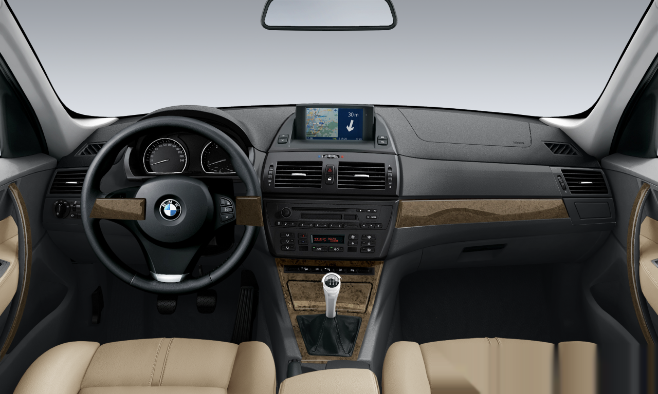 Interior of 2006 BMW X3 2.0d (E83 (MUE)), VIN WBAPD11080WF81512
