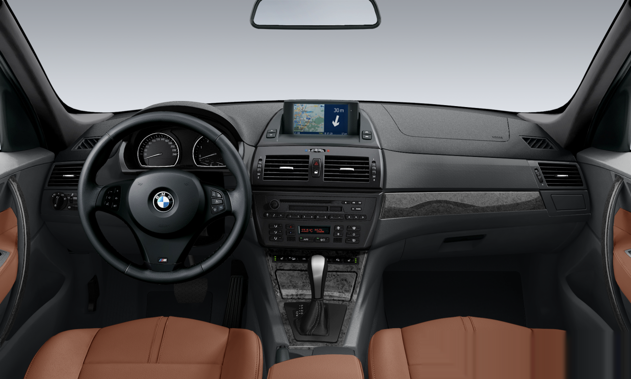 Interior of 2008 BMW X3 2.0d (E83 (MUE)), VIN WBAPE11050WJ44061