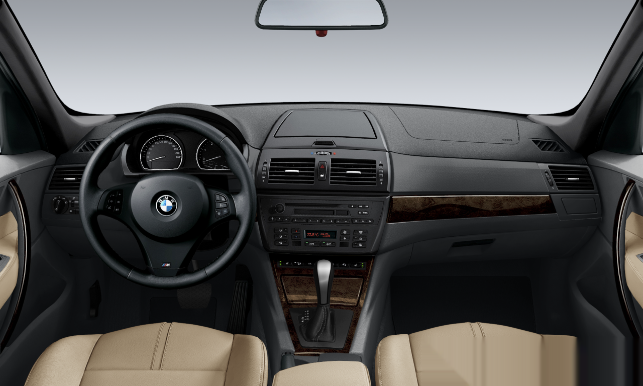 Interior of 2008 BMW X3 2.0d (E83 (MUE)), VIN WBAPE12090WA52680