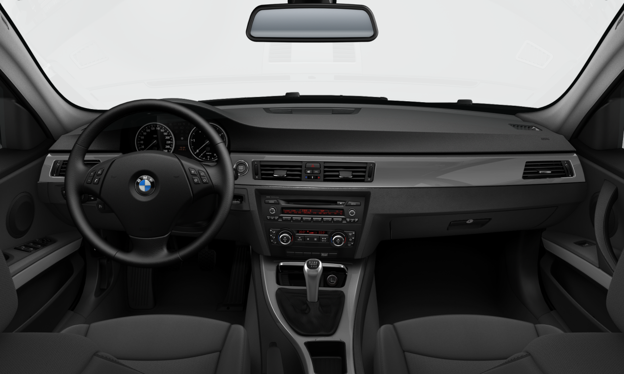 Interior of 2009 BMW 320i (E90 (MUE)), VIN WBAPG31090E187328