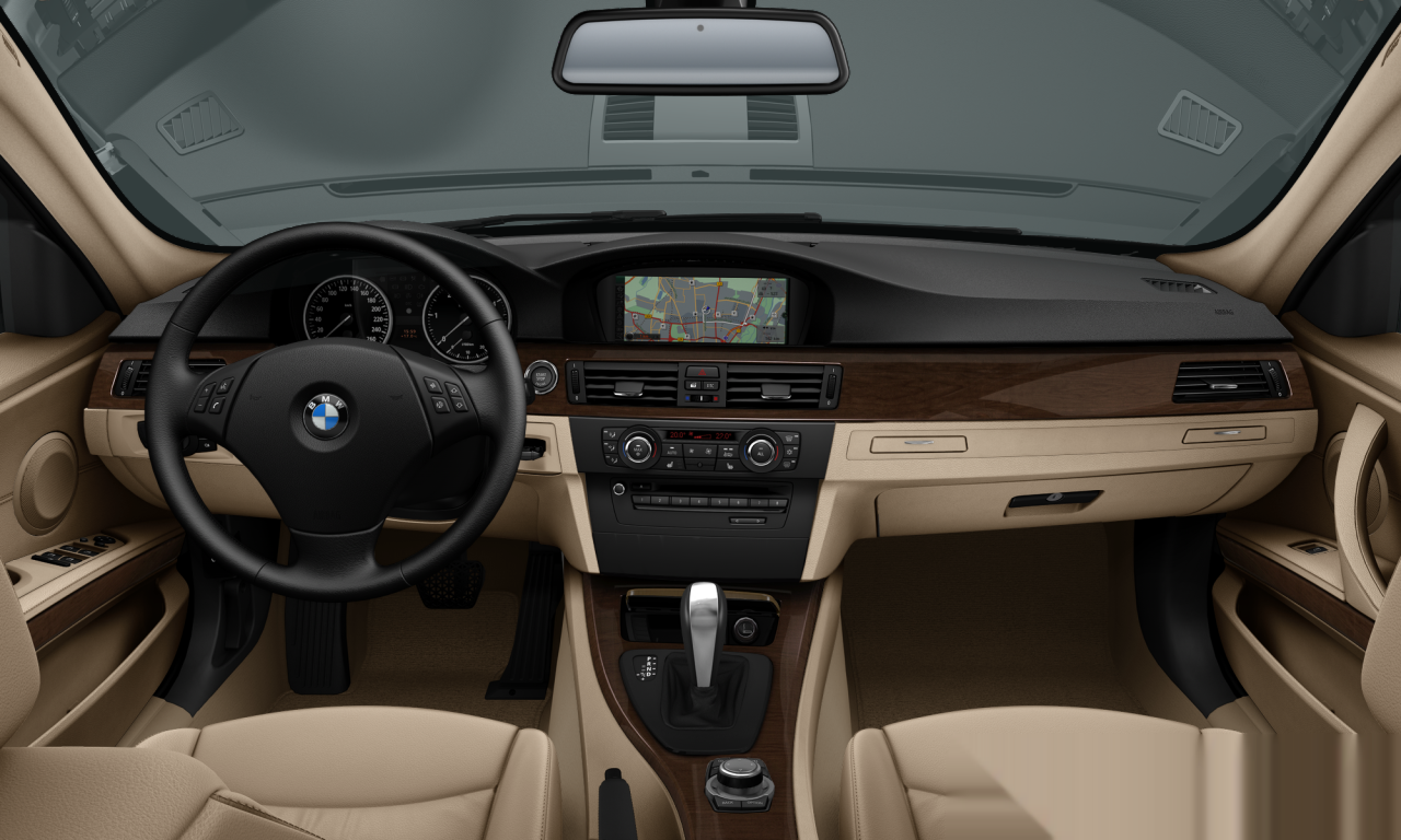Interior of BMW 320i (E90 (MUE)), VIN WBAPG360X0NM92507