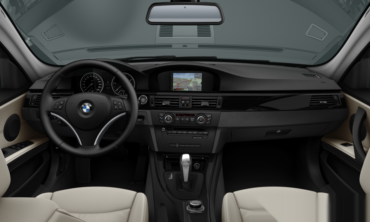 Interior of BMW 320i (E90 (MUE)), VIN WBAPG56010NM23796