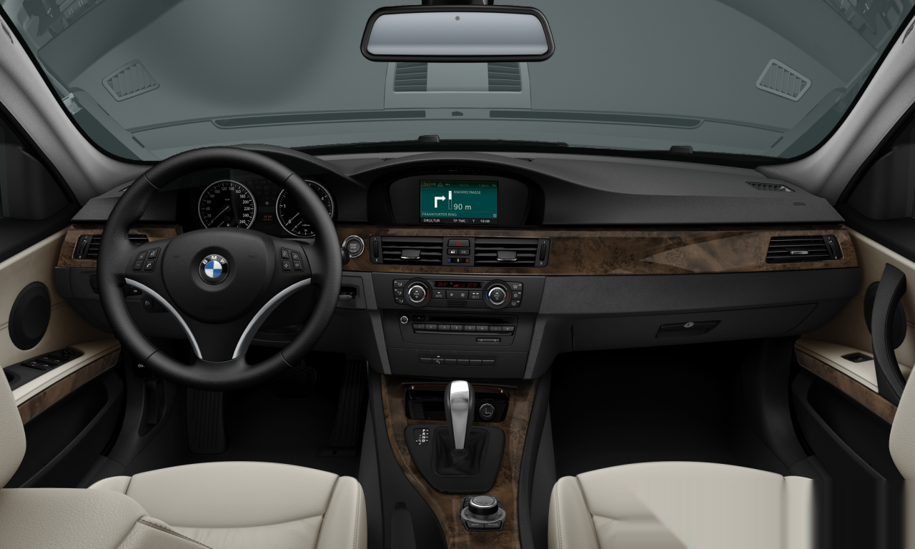 Interior of BMW 320i (E90 (MUE)), VIN WBAPG56080NL23792