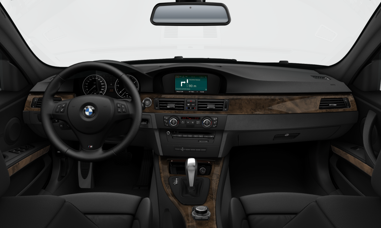 Interior of BMW 320i (E90 (MUE)), VIN WBAPG56080NM12780