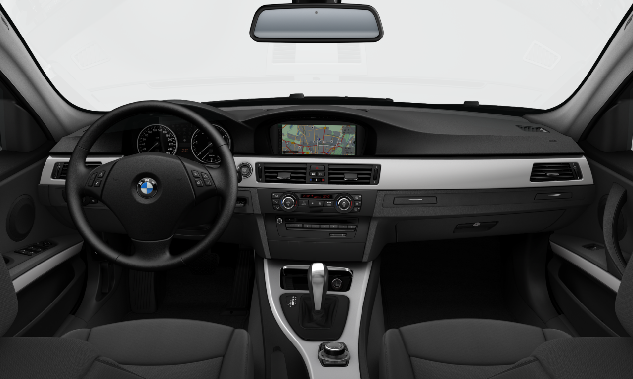 Interior of BMW 320i (E90 (MUE)), VIN WBAPG56080NM13010