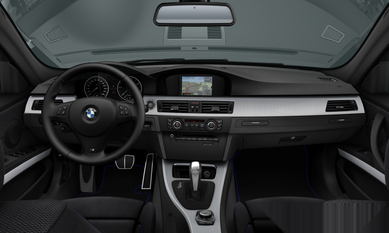 Interior of BMW 323I UL (E90 (MUE)), VIN WBAPG76010NN20024