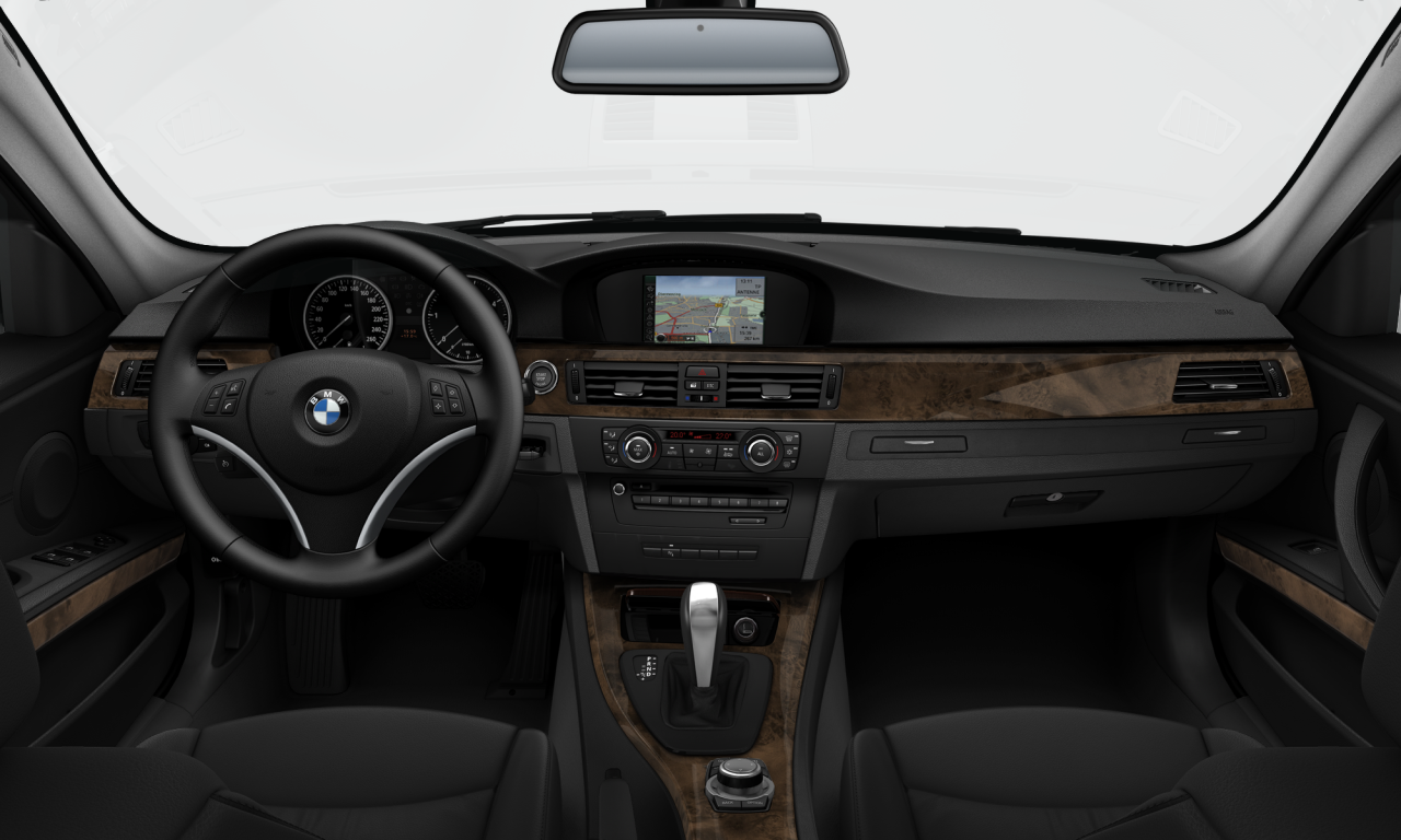 Interior of BMW 323I UL (E90 (MUE)), VIN WBAPG76070NN19962