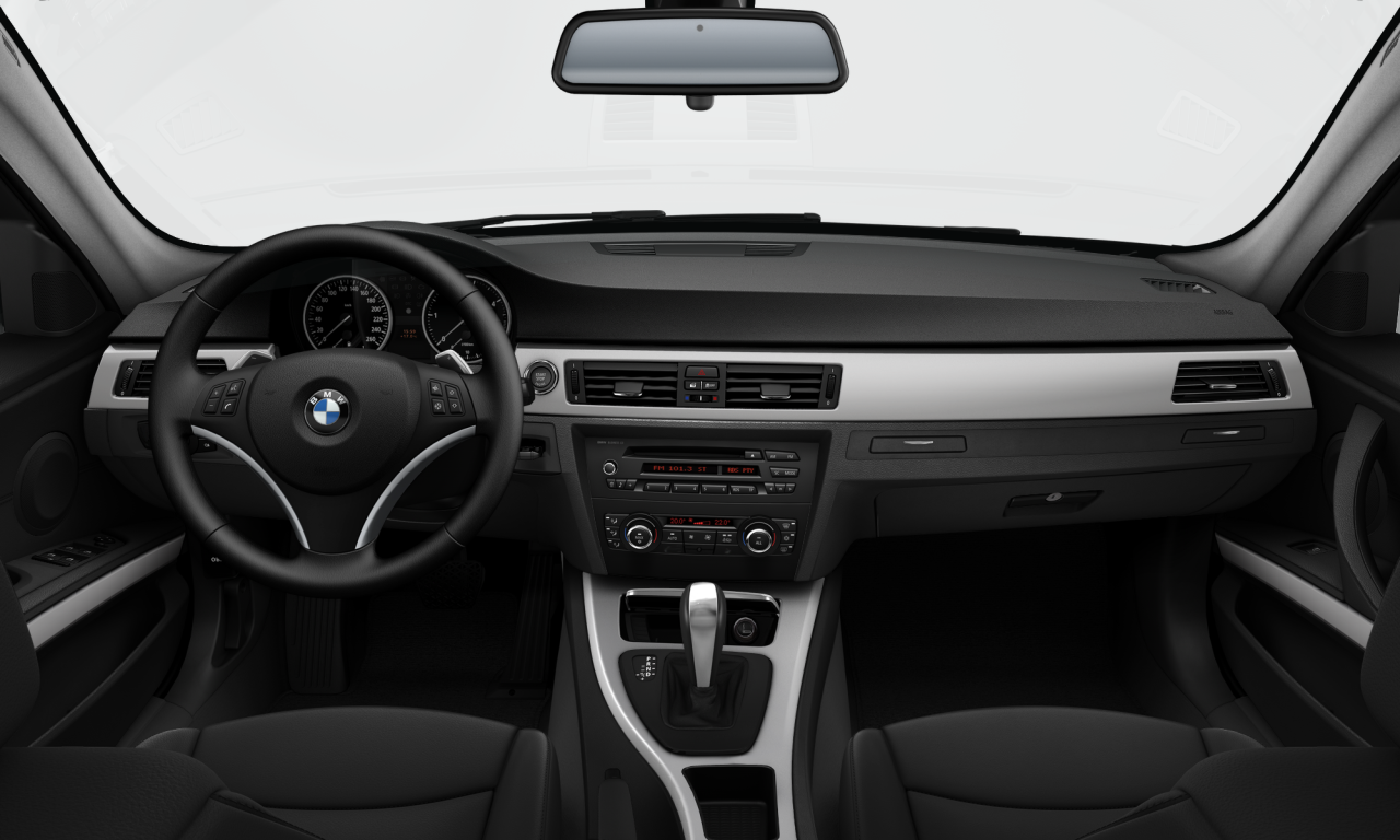 Interior of BMW 325i (E90 (MUE)), VIN WBAPH1105CA963953