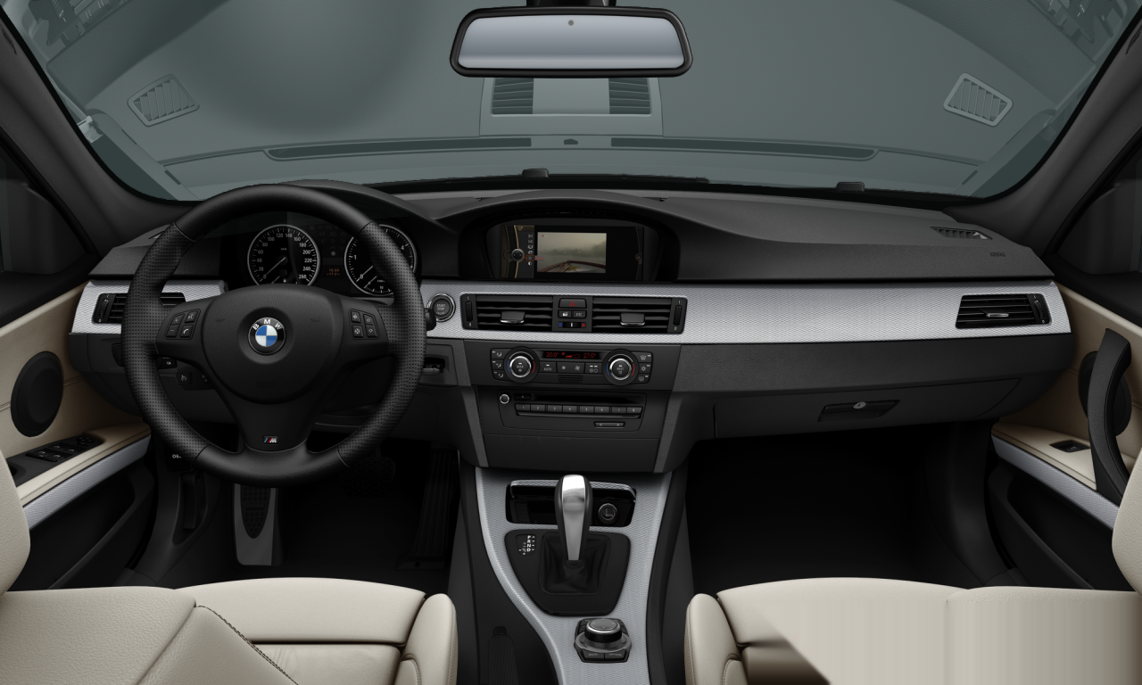 Interior of 2009 BMW 325i (E90 (MUE)), VIN WBAPH16040NL75524