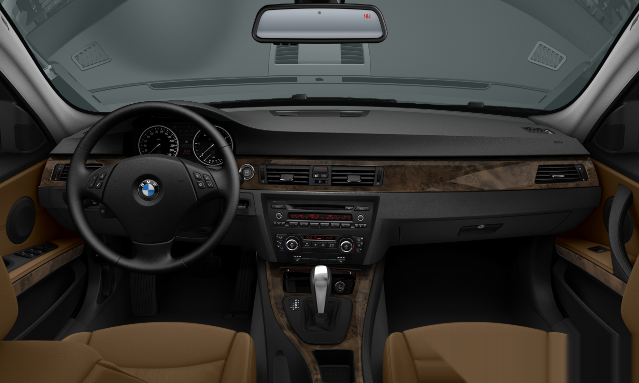 Interior of BMW 328i (E90 (MUE)), VIN WBAPH77569NM28525