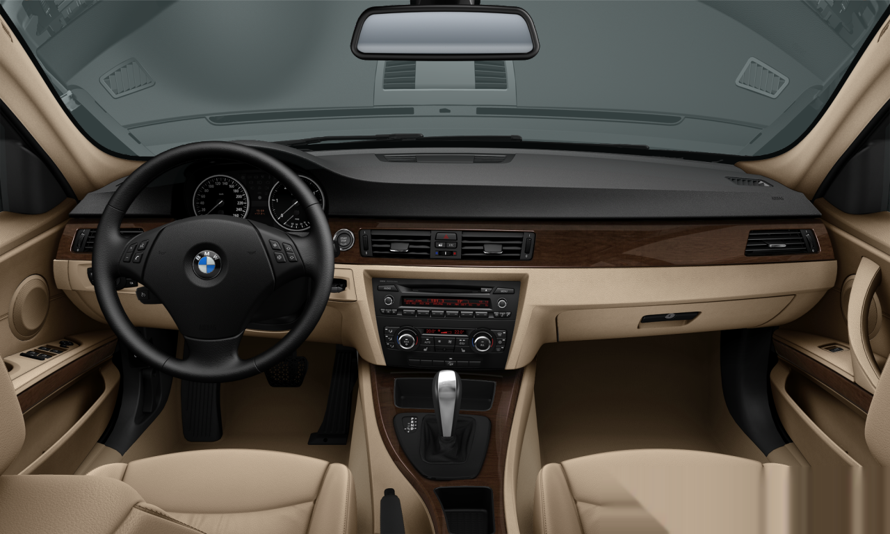 Interior of BMW 328xi (E90 (MUE)), VIN WBAPK5C55AA649346