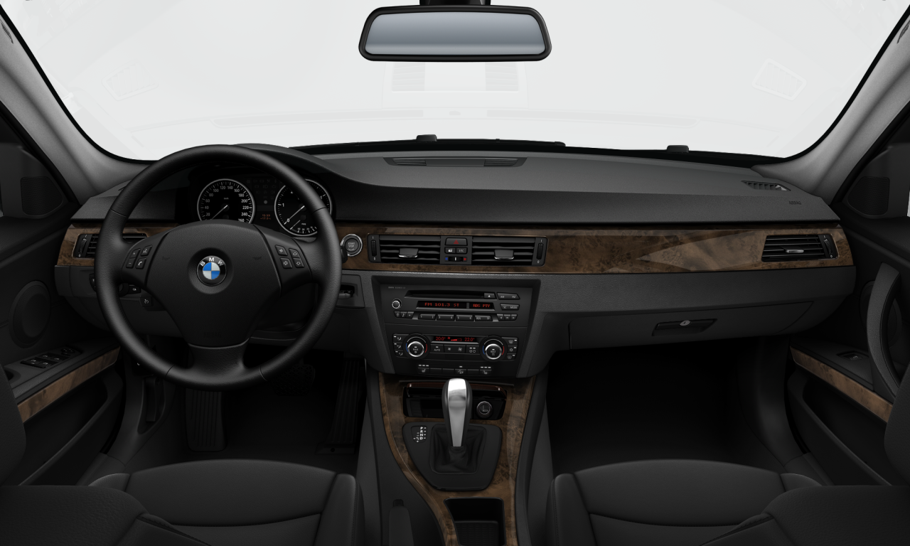 Interior of 2008 BMW 328xi (E90 (MUE)), VIN WBAPK73549A452014