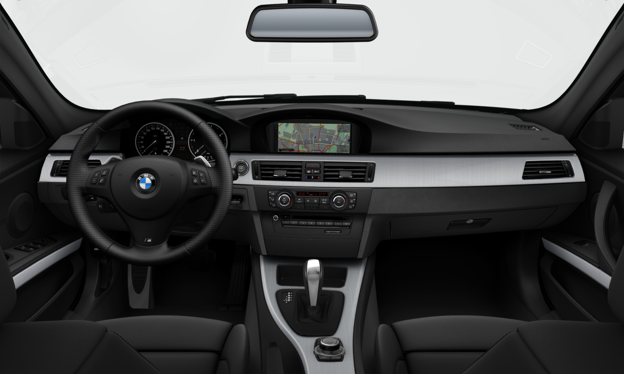 Interior of BMW 335i (E90 (MUE)), VIN WBAPM5C51BF181940