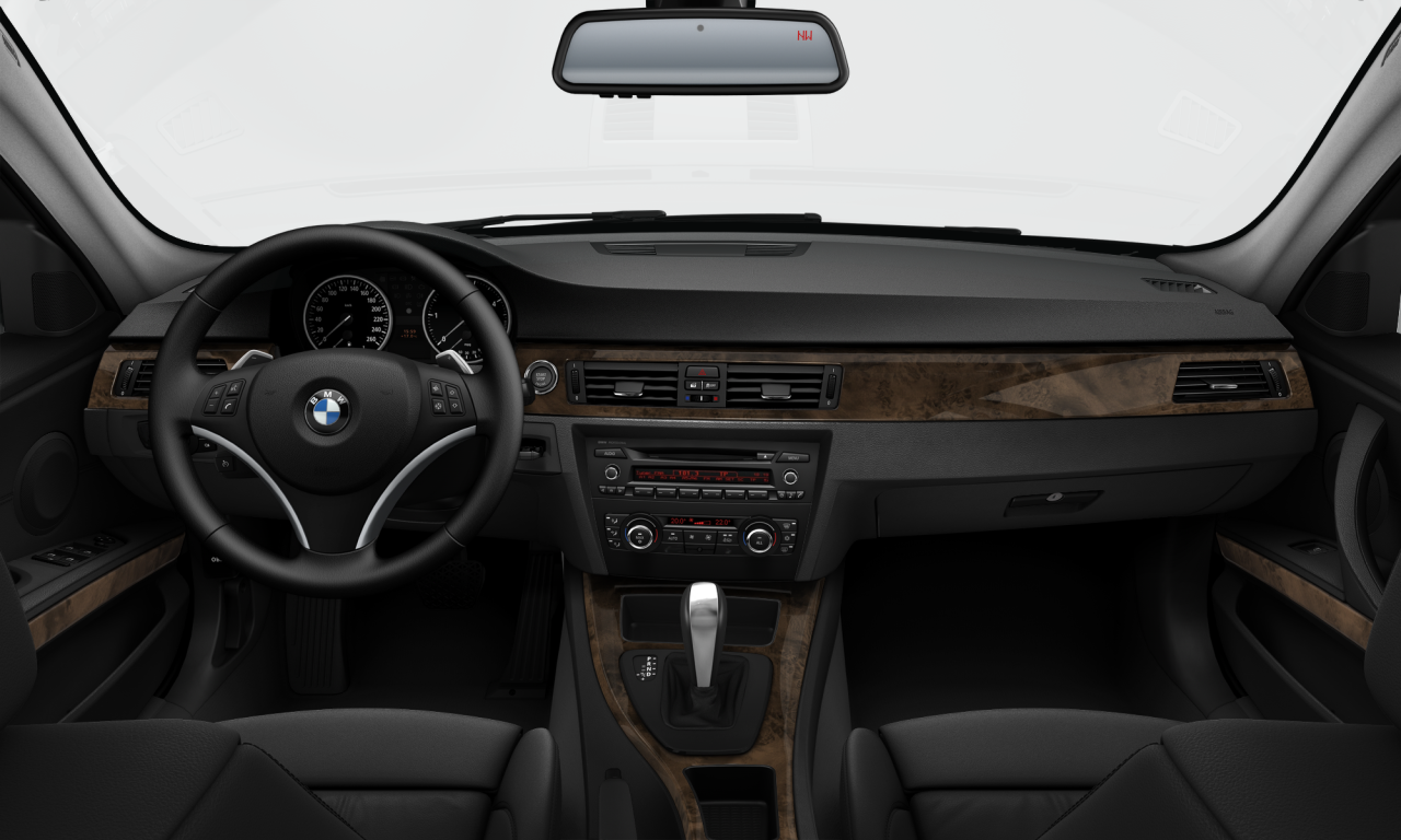Interior of BMW 335i (E90 (MUE)), VIN WBAPM5C57BE578249