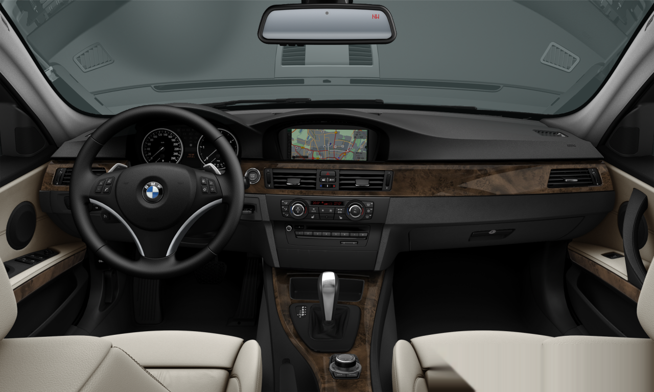 Interior of BMW 335d (E90 (MUE)), VIN WBAPN7C51BA949695