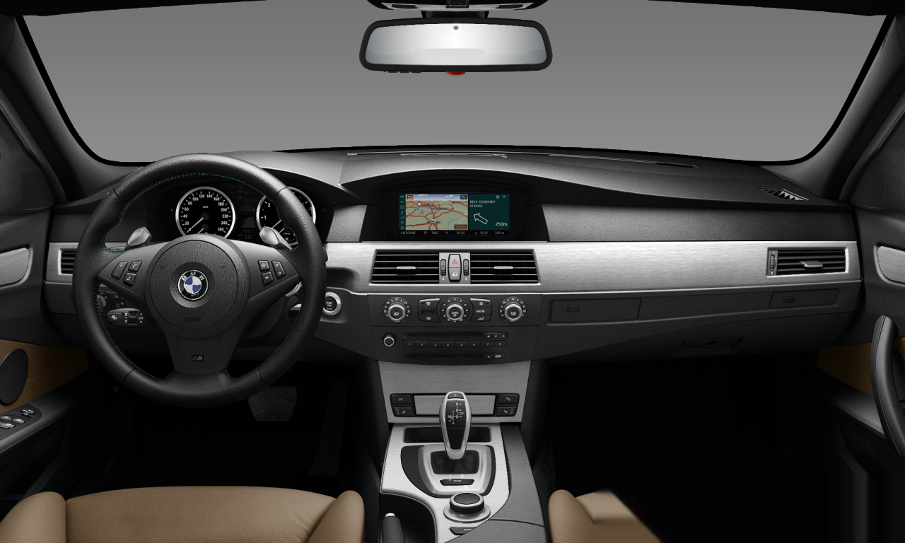 Interior of 2008 BMW 550i (E61 (MUE)), VIN WBAPW51010CT95309