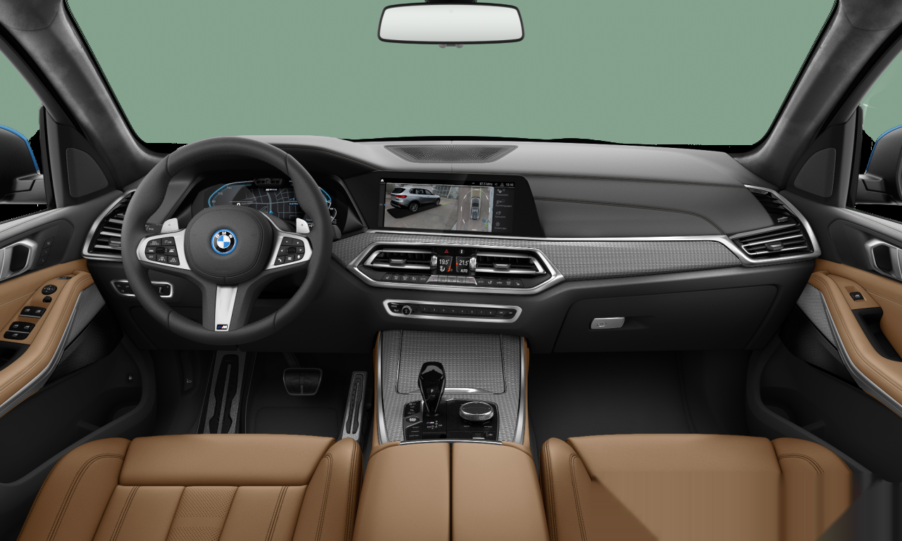 Interior of 2021 BMW X5 xDrive45e (G05), VIN WBATA6103N9J47134
