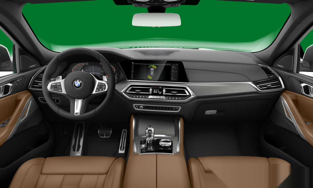 Interior of 2022 BMW X6 xDrive40d (G06), VIN WBATC610009N20083