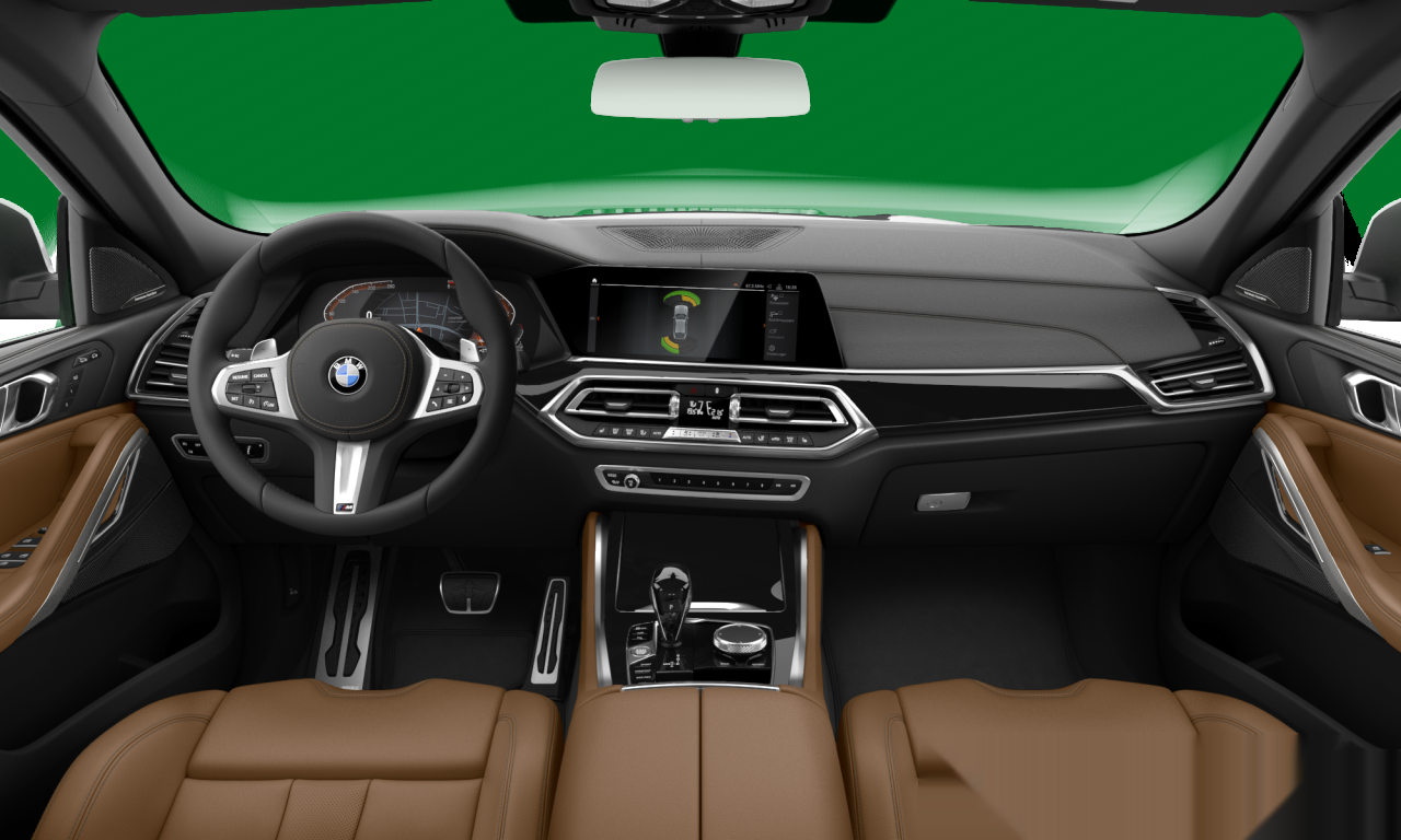 Interior of 2022 BMW X6 xDrive40d (G06), VIN WBATC610409M80431
