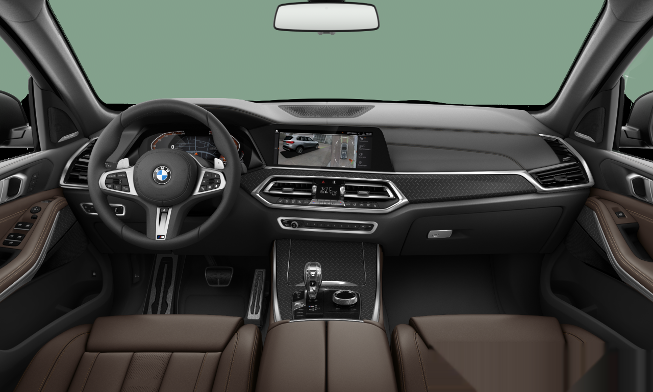 Interior of 2021 BMW X5 xDrive40d (G05), VIN WBATH410009K01076