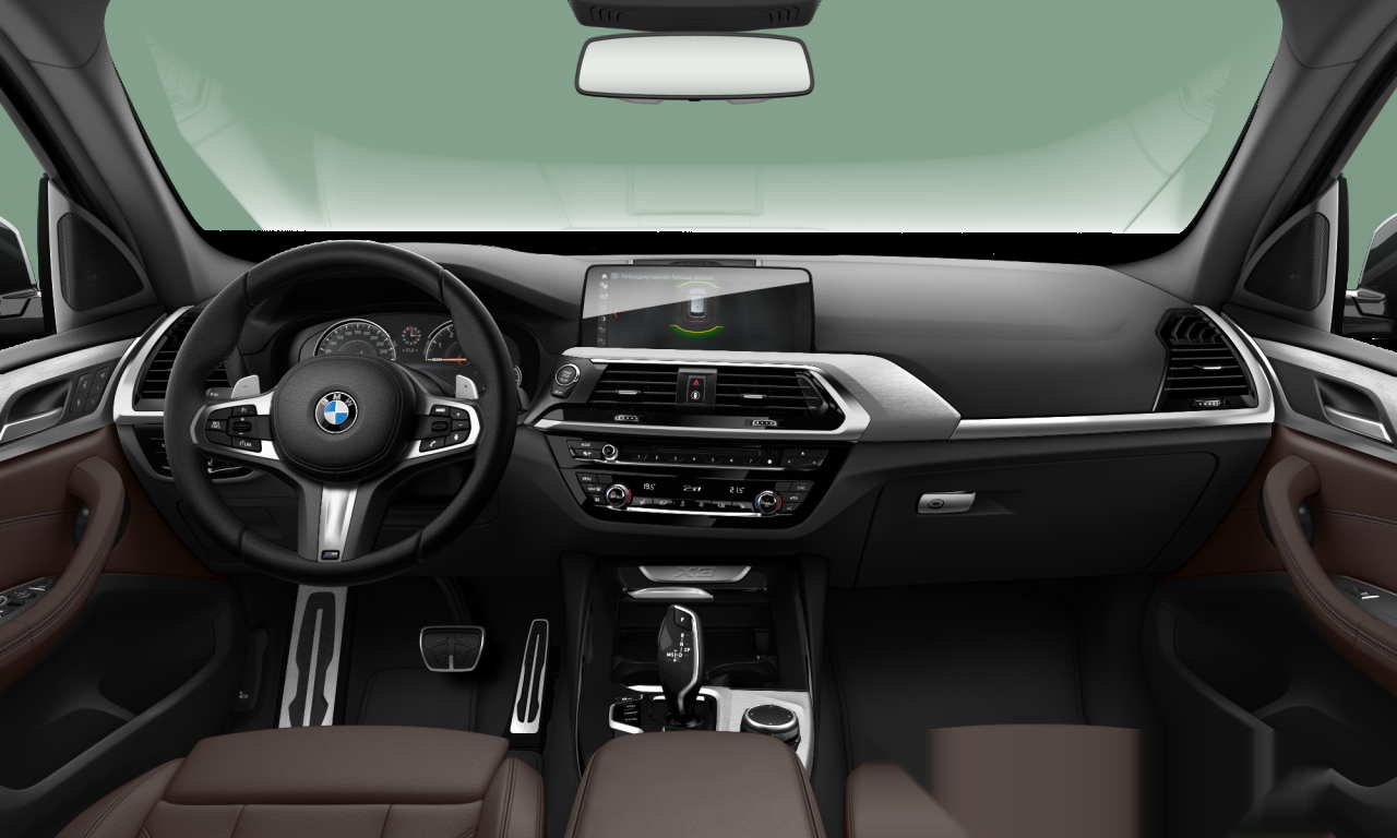 Interior of BMW X3 xDrive20i (G01), VIN WBATR55040NA54316