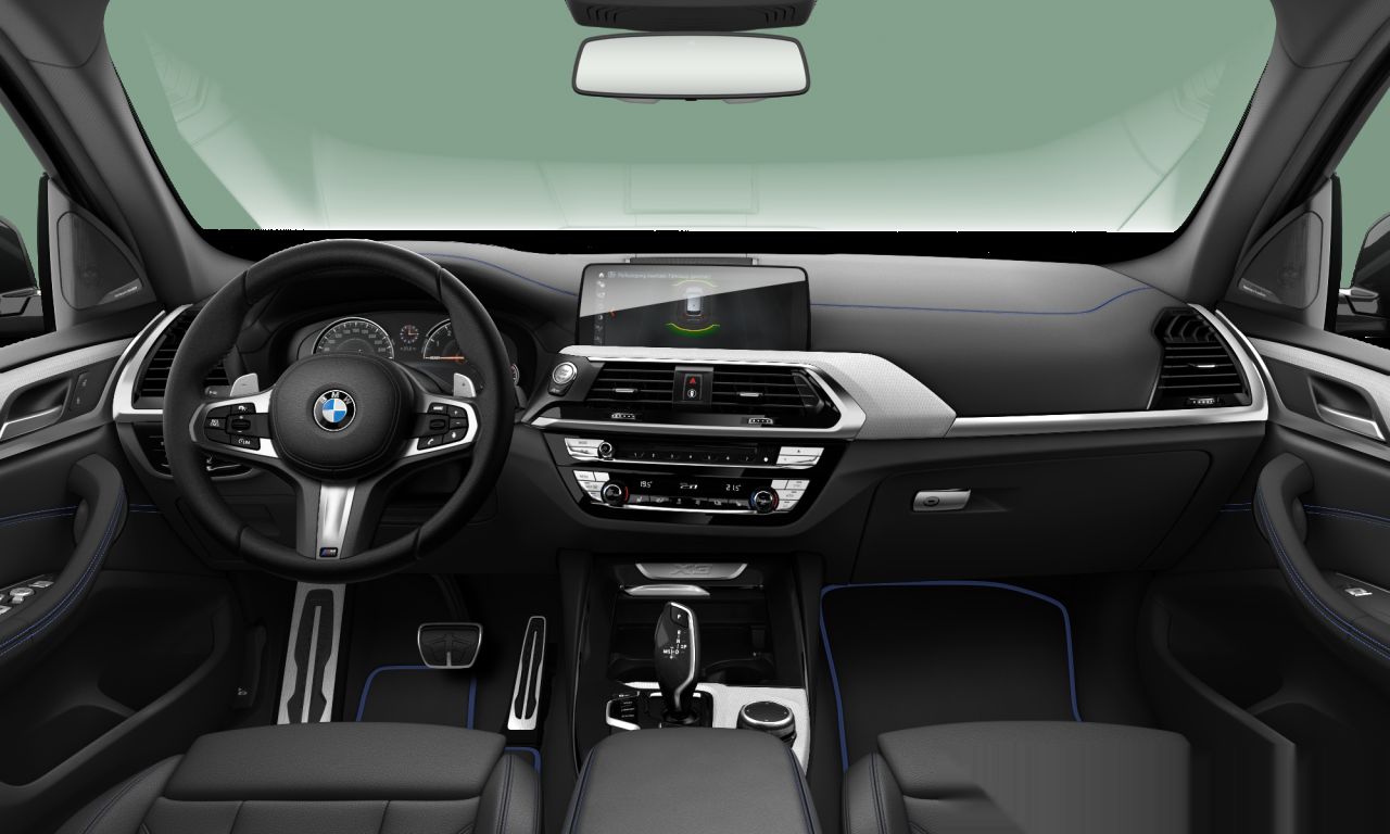 Interior of 2018 BMW X3 xDrive30i (G01), VIN WBATR95010NA39747