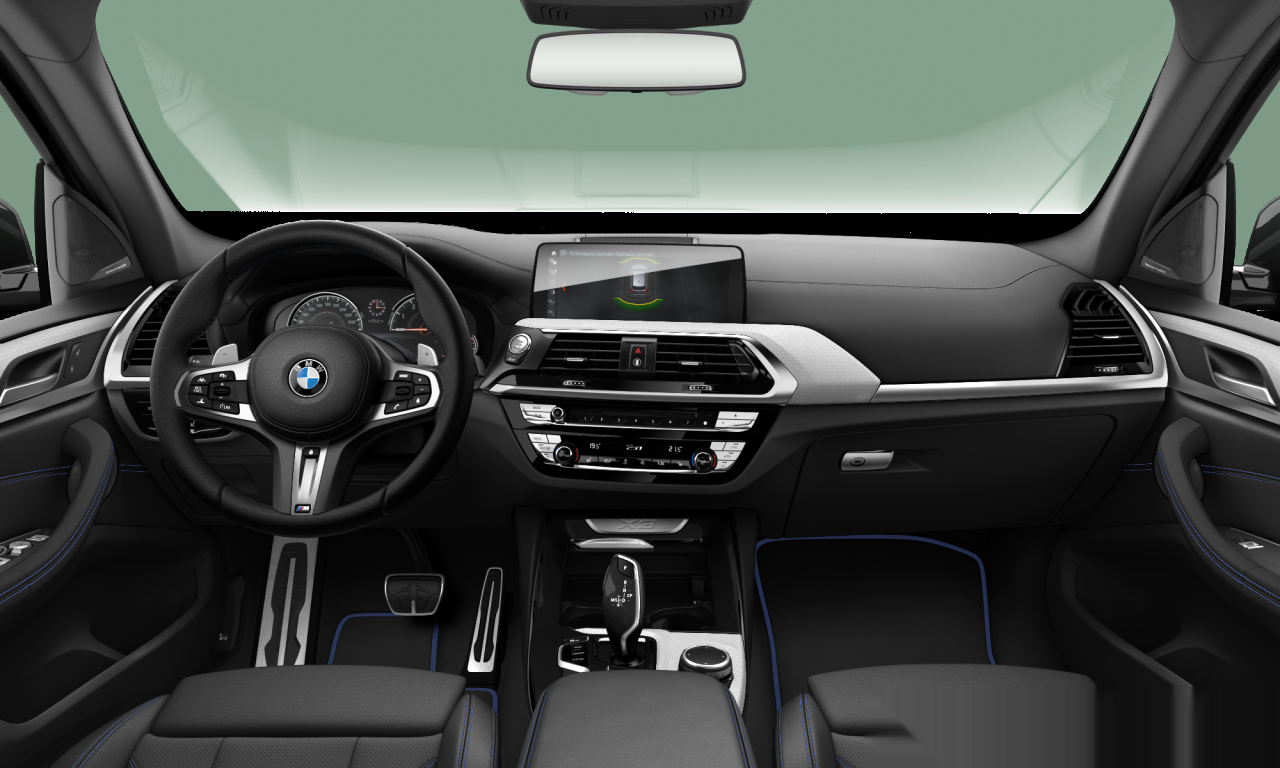 Interior of BMW X3 xDrive30i (Sports Activity Vehicle (5 Doors)), VIN WBATR95070NC89039