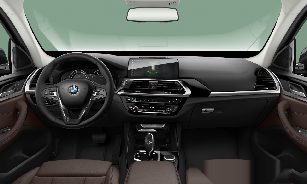 Interior of 2018 BMW X3 xDrive30i (G01), VIN WBATR95080NA39826