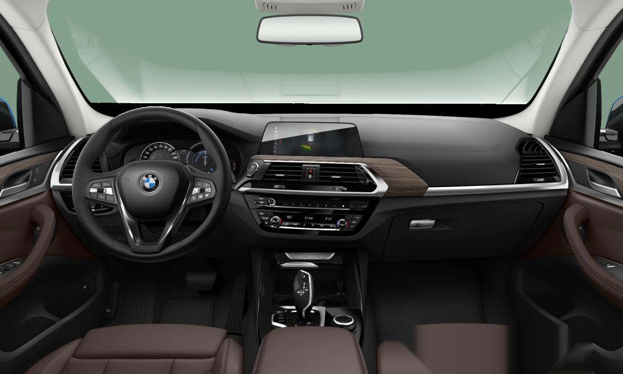Interior of 2020 BMW X3 xDrive30e (G01), VIN WBATS110109E00057