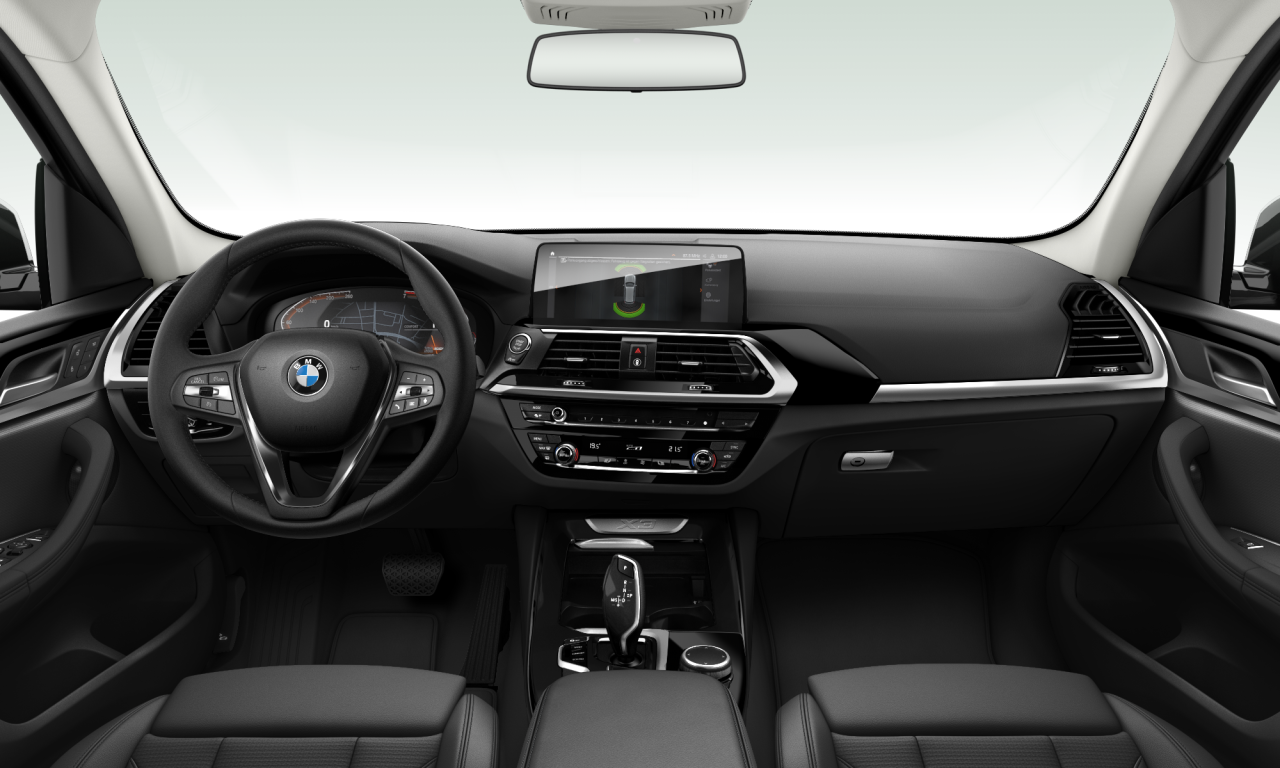 Interior of 2021 BMW X3 sDrive20i (G01), VIN WBATS76090N110259