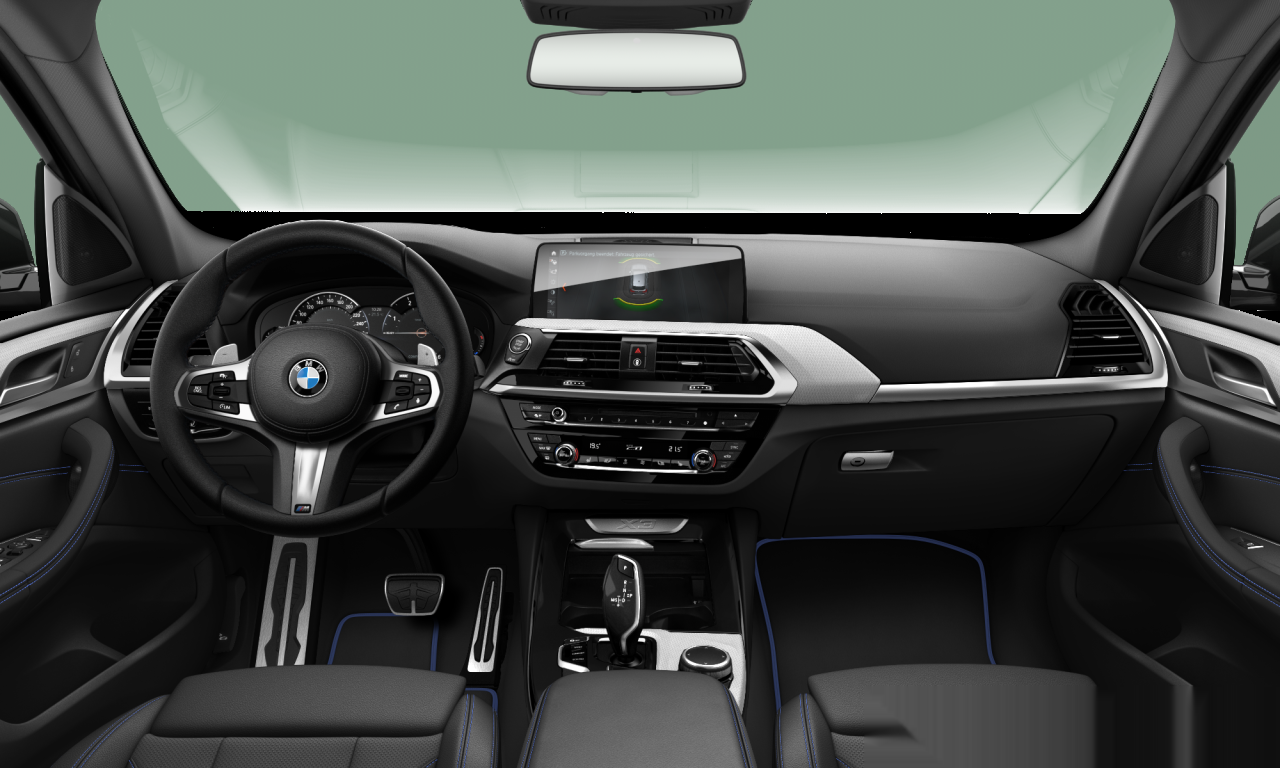 Interior of 2018 BMW X3 xDrive20d (G01), VIN WBATX35000NC19739