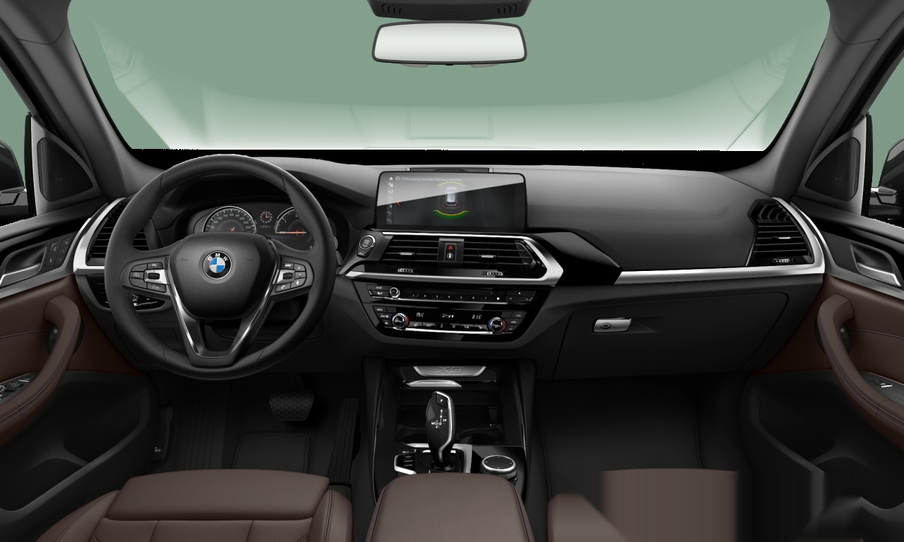 Interior of 2018 BMW X3 xDrive20d (G01), VIN WBATX35040NC11661