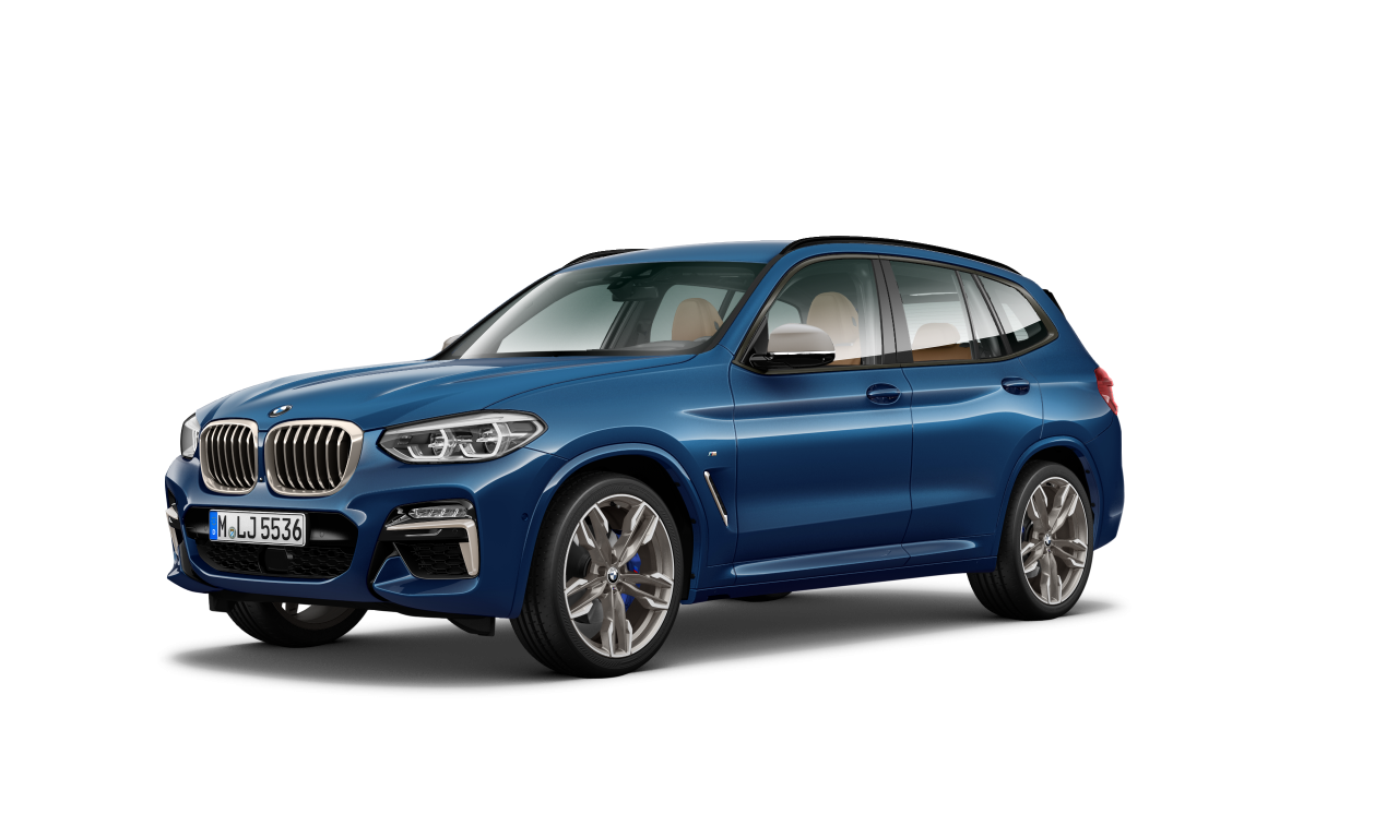 Exterior of 2019 BMW X3 M40d (G01), VIN WBATX92010LP19523