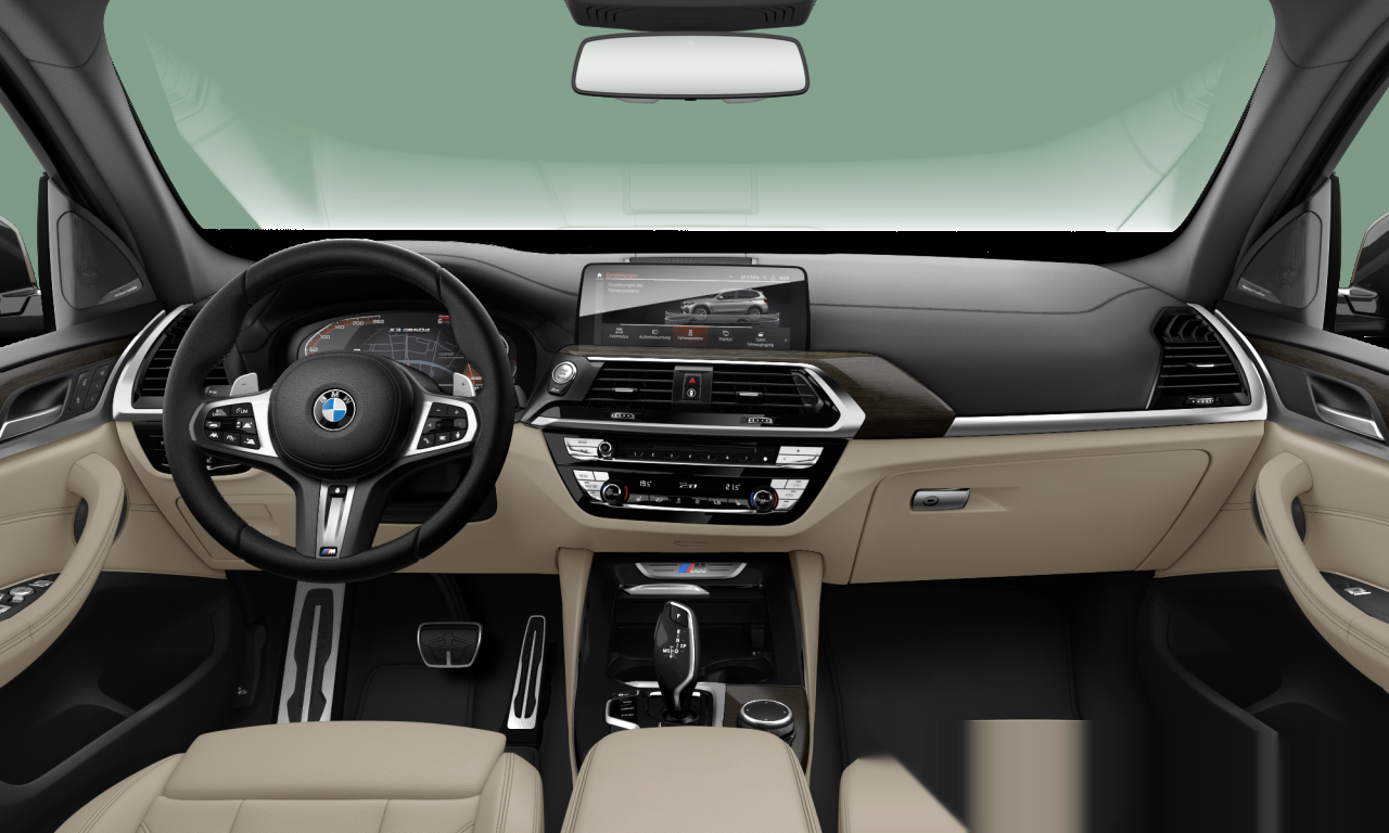 Interior of 2020 BMW X3 M40d (G01), VIN WBATX95090N052409