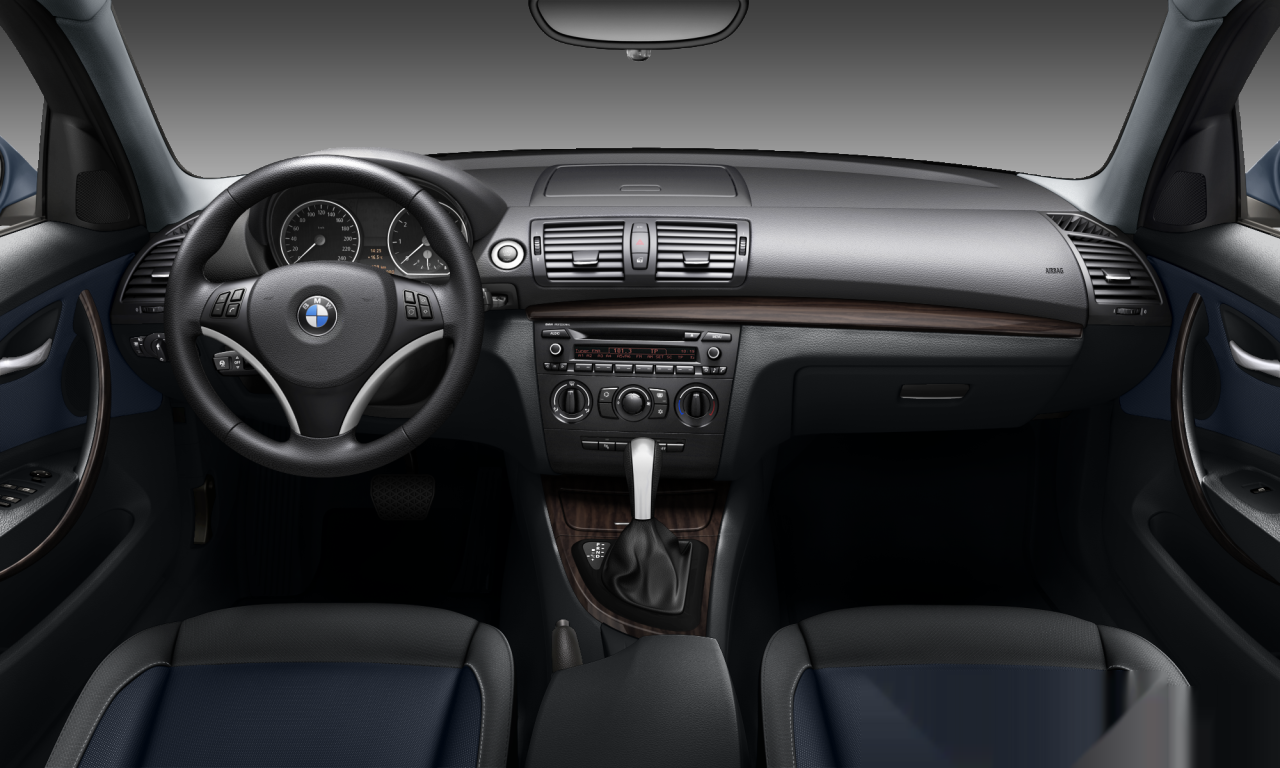 Interior of BMW 118i (E87 (MUE)), VIN WBAUE51040JW16452