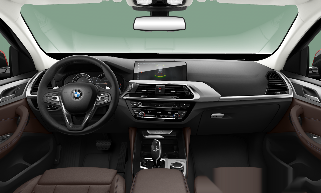 Interior of 2018 BMW X4 xDrive20i (G02), VIN WBAUJ11030LG42035