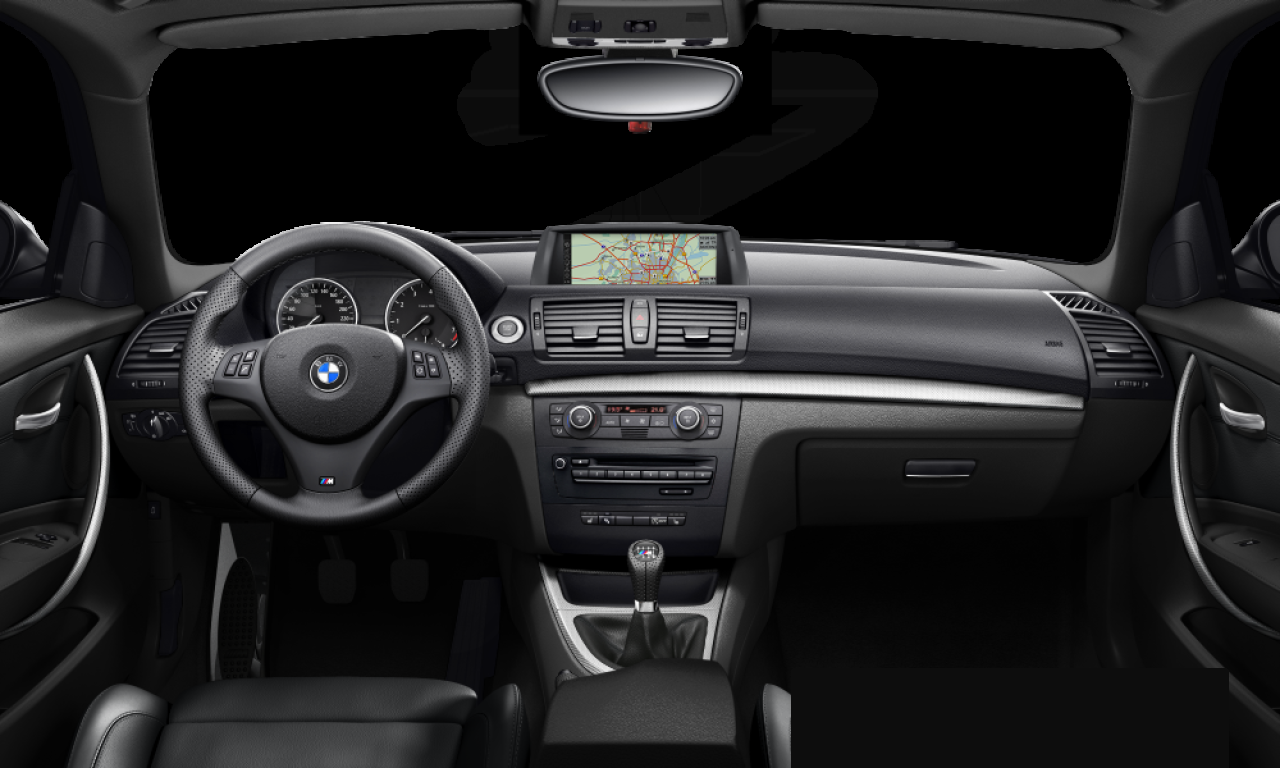 Interior of BMW 123d (E82), VIN WBAUR51040VJ69926