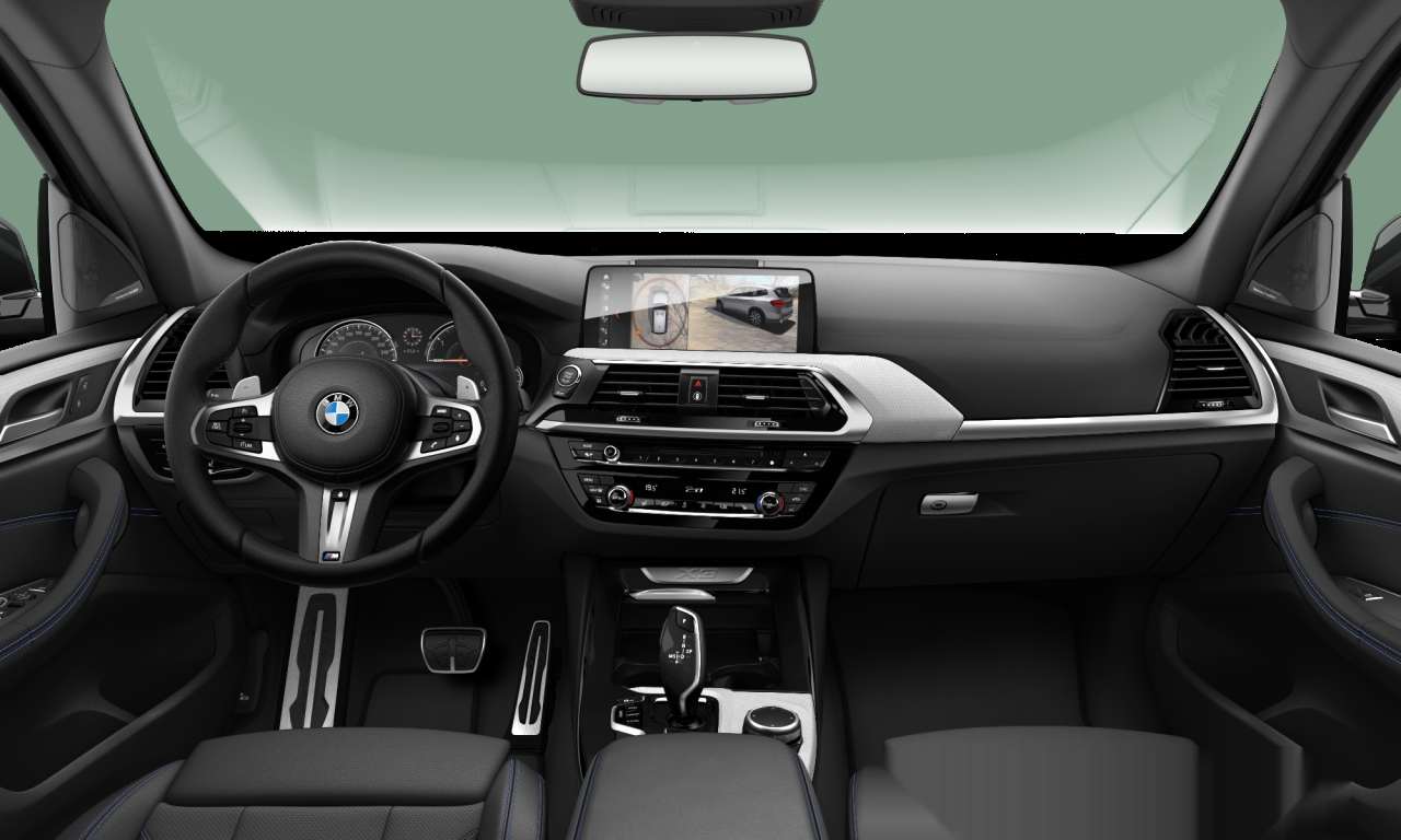 Interior of 2019 BMW X3 xDrive20d (G01), VIN WBAUZ35070NE42715